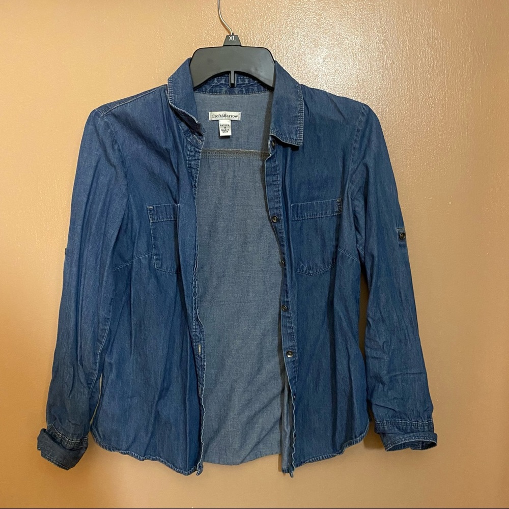 Croft & Barrow Denim Button Up Shirt